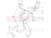 Front glove-box - Knee-guard panel - Piaggio Typhoon 50 4T E2 (CA, US) 2024