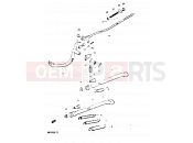 SUZUKI DR125S Z (1982) 37 - STAND - REAR BRAKE