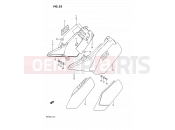 SUZUKI DR125S H (1987) 33 - FRAME COVER
