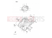4 - CRANKCASE COVER - Suzuki DR125S J (1988)