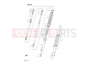 34 - FRONT FORK - Suzuki DR125S J (1988)