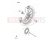 SUZUKI DR200 H (1987) 38 - FRONT WHEEL