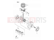 SUZUKI DR200 K (1989) 5 - CRANKSHAFT