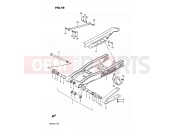 SUZUKI DR200 K (1989) 46 - REAR SWINGING ARM