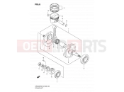 6 - CRANKSHAFT - Suzuki DR200SE K7 (2007) (E03,E28,E33)