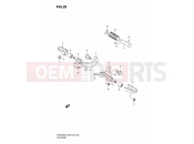 29 - FOOTREST - Suzuki DR200SE K7 (2007) (E03,E28,E33)