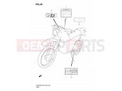 38 - LABEL - Suzuki DR200SE K7 (2007) (E03,E28,E33)
