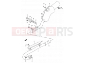 SUZUKI DR350 N (1992) (E01) 11 - MUFFLER