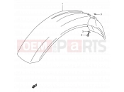 SUZUKI DR350 N (1992) (E01) 32 - FRONT FENDER
