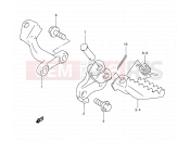 SUZUKI DR350 S (1995) (E03) 26 - FOOTREST