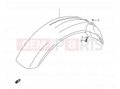 SUZUKI DR350 S (1995) (E03) 31 - FRONT FENDER