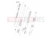 33B - FRONT DAMPER (DR350SR E22,E24) - Suzuki DR350S L (1990) (E02)