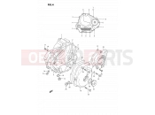 4 - CRANKCASE COVER - Suzuki DR350S M (1991) (E02)