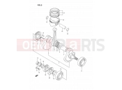 5 - CRANKSHAFT - Suzuki DR350S M (1991) (E02)
