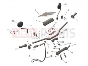 Handlebars, Upper Yoke & Mirrors - Triumph TF250-C 2026