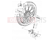 54 - FRONT WHEEL - Suzuki DR500S D (1983)