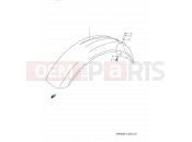 SUZUKI DR650S P (1993) 37 - FRONT FENDER