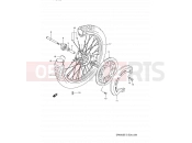 SUZUKI DR650S P (1993) 38 - FRONT WHEEL