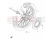 SUZUKI DR650SE K4 (2004) (E03,E28,E33) 46 - FRONT WHEEL