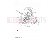 SUZUKI DR650SE K9 (2009) (E03,E28,E33) 47 - FRONT WHEEL