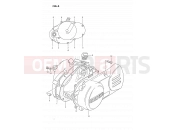 SUZUKI DS80 K (1989) (E03) 3 - CRANKCASE COVER