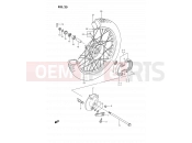 SUZUKI DS80 L (1990) (E03) 25 - FRONT WHEEL