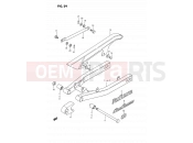 SUZUKI DS80 M (1991) (E03) 29 - REAR SWINGING ARM
