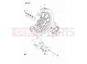 SUZUKI DS80 P (1993) (E24) 25 - FRONT WHEEL