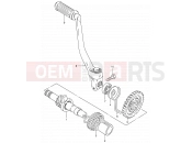 SUZUKI DS80 W (1998) (E03,E28,E33) 12 - KICK STARTER