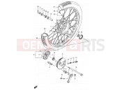 48 - FRONT WHEEL (SEE NOTE) - Suzuki FB100 / FB100D S (1995)