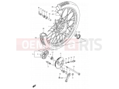 SUZUKI FB100 / FB100D V (1997) 48A - FRONT WHEEL (SEE NOTE)