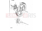 SUZUKI GS1000G T (1996) 65 - FRONT WHEEL