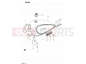 46 - FUEL TANK (MODEL X : E22, E25) - Suzuki GS450L X (1999)