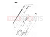 54 - FRONT FORK (MODEL T, X) - Suzuki GS450L X (1999)