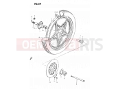 59 - FRONT WHEEL (MODEL T, X) - Suzuki GS450L X (1999)