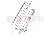 SUZUKI GS550E T (1996) 48 - FRONT FORK (SINGLE DISK)
