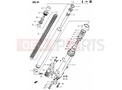 51 - FRONT DAMPER (MODEL D) - Suzuki GSX750ES D (1983)
