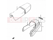 2A - SEAT TAIL COVER - Suzuki RG125UC H (1987) Gamma