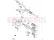 27 - FOOTREST - Suzuki RG125UC H (1987) Gamma