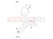 SUZUKI RM250 K7 (2007) (E19) 23 - FRONT FENDER