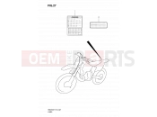 SUZUKI RM250 K7 (2007) (E19) 27 - LABEL