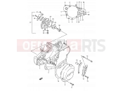 SUZUKI RM250 M (1991) (E03,E28,E33) 4 - CRANKCASE COVER- WATER PUMP (MODEL K)