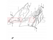 SUZUKI RM250 M (1991) (E03,E28,E33) 21A - FRAME COVER (MODEL N)