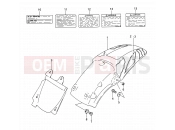 SUZUKI RM250 M (1991) (E03,E28,E33) 34A - REAR FENDER (MODEL N)