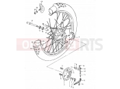 SUZUKI RM500 D (1983) 26 - FRONT WHEEL (MODEL D)