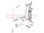 36 - REAR SHOCK ABSORBER (MODEL D) - Suzuki RM80H D (1983)