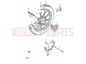 SUZUKI RM80X E (1984) 29 - FRONT WHEEL