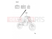 SUZUKI RM80 N (1992) (E24) 39 - LABEL