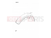 SUZUKI RM80 R (1994) (E24) 23 - FRONT FENDER