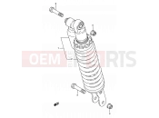 SUZUKI RM80 L (1990) (E03,E28,E33) 35B - SHOCK ABSORBER (MODEL L)